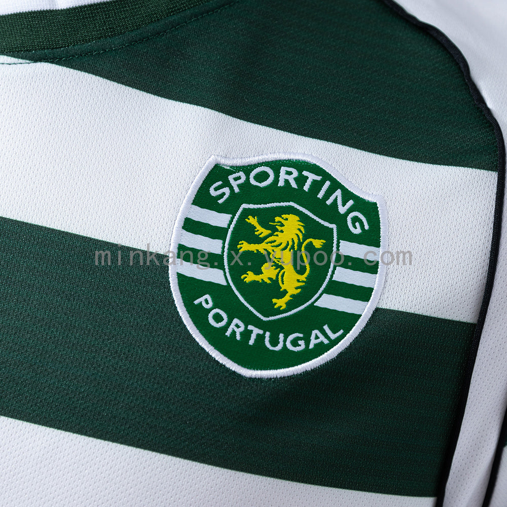Retro Long Sleeve Sporting Lisbon 01/03 Home S-XXL