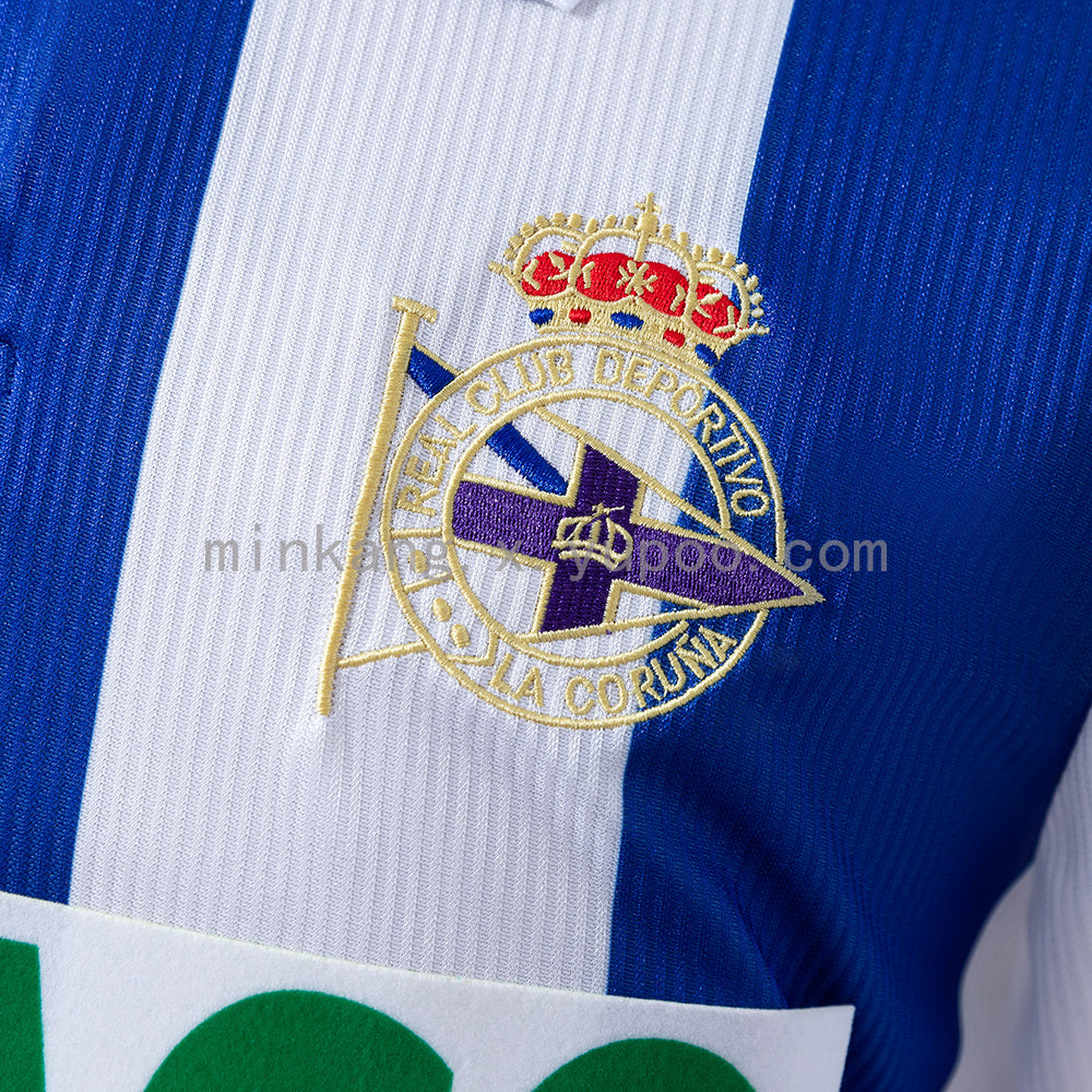 Deportivo La Coruna 99/00 Home Long Sleeve Retro Jersey S-XXL