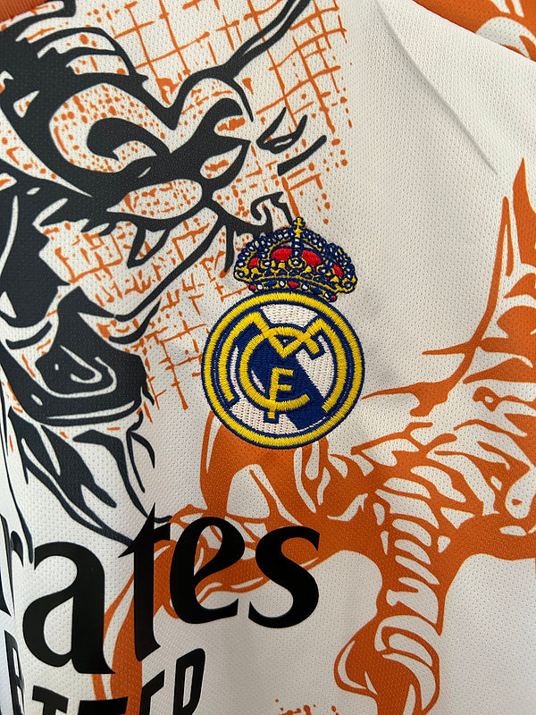 25-26 Real Madrid white ,orange and black special jersey