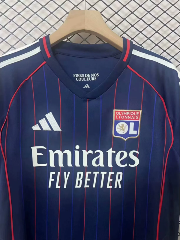 Lyon 2025/26 Away soccer jersey size S-4XL