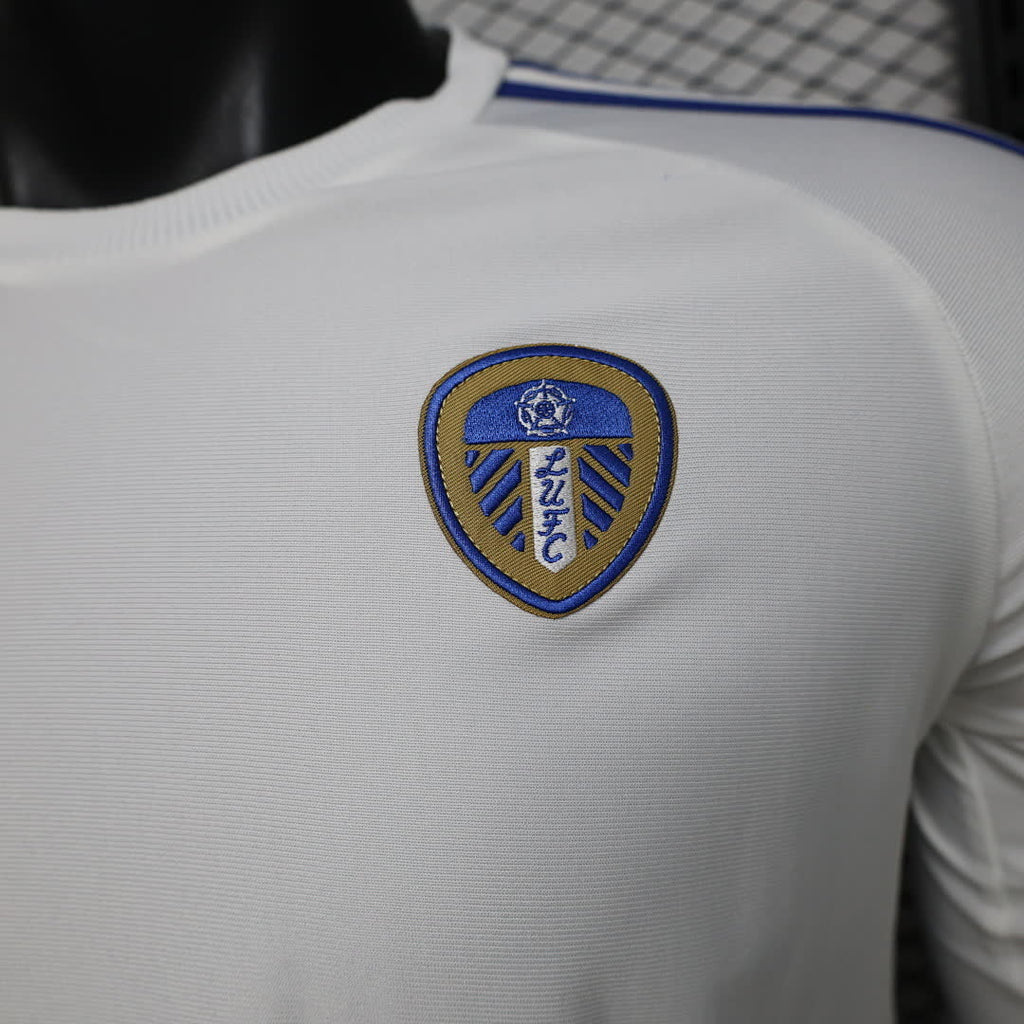 Leeds United 2025/26 White Casual Long SLeeve Jersey Player Version