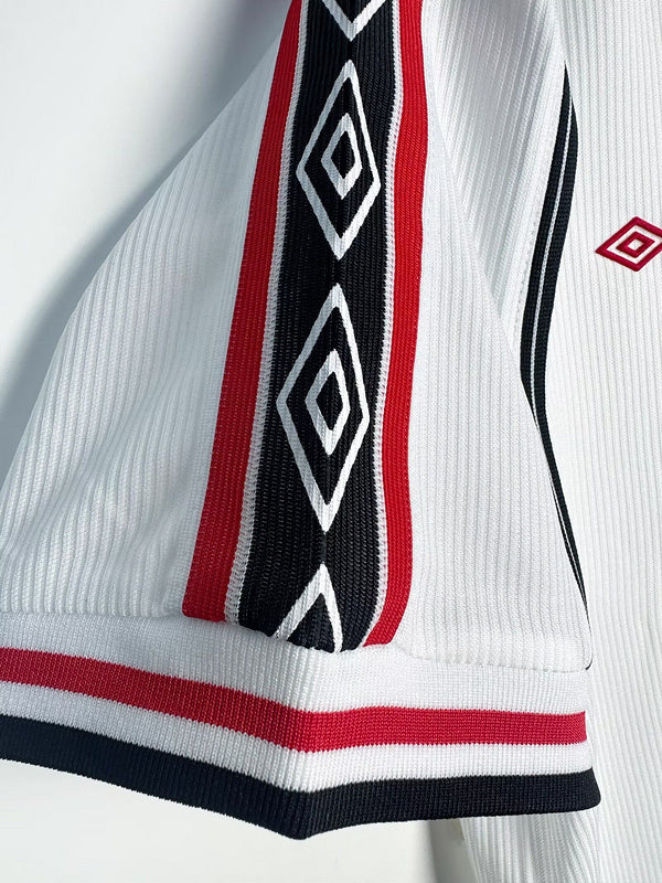 98-99 Manchester United white retro jersey