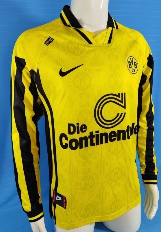 Retro Dortmund 1996-97 home Long Sleeve soccer jerseys