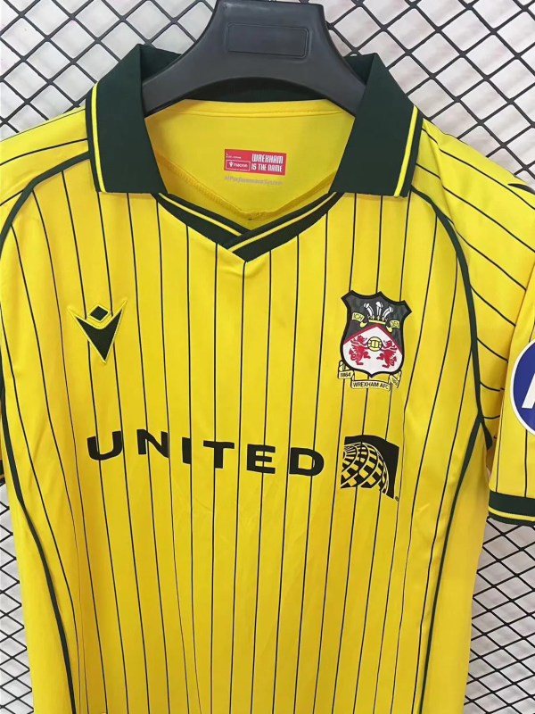 25-26 Wrexham away soccer jersey
