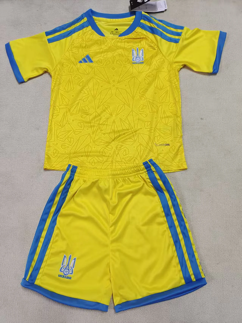 Ukraine 2026 World Cup Home Kid kit size 16-28