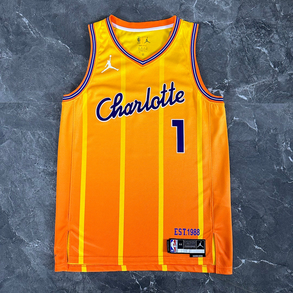Season 2026 Charlotte Hornets Yellow No. 1 BALL