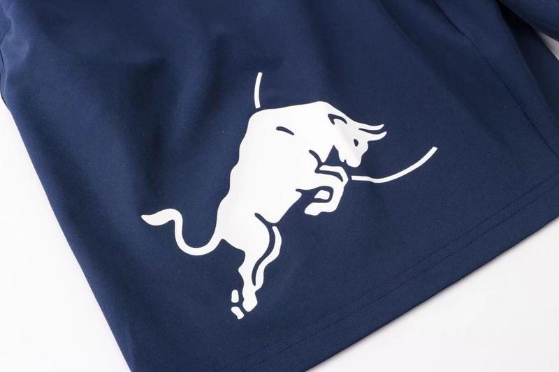 Red bull dark blue shorts