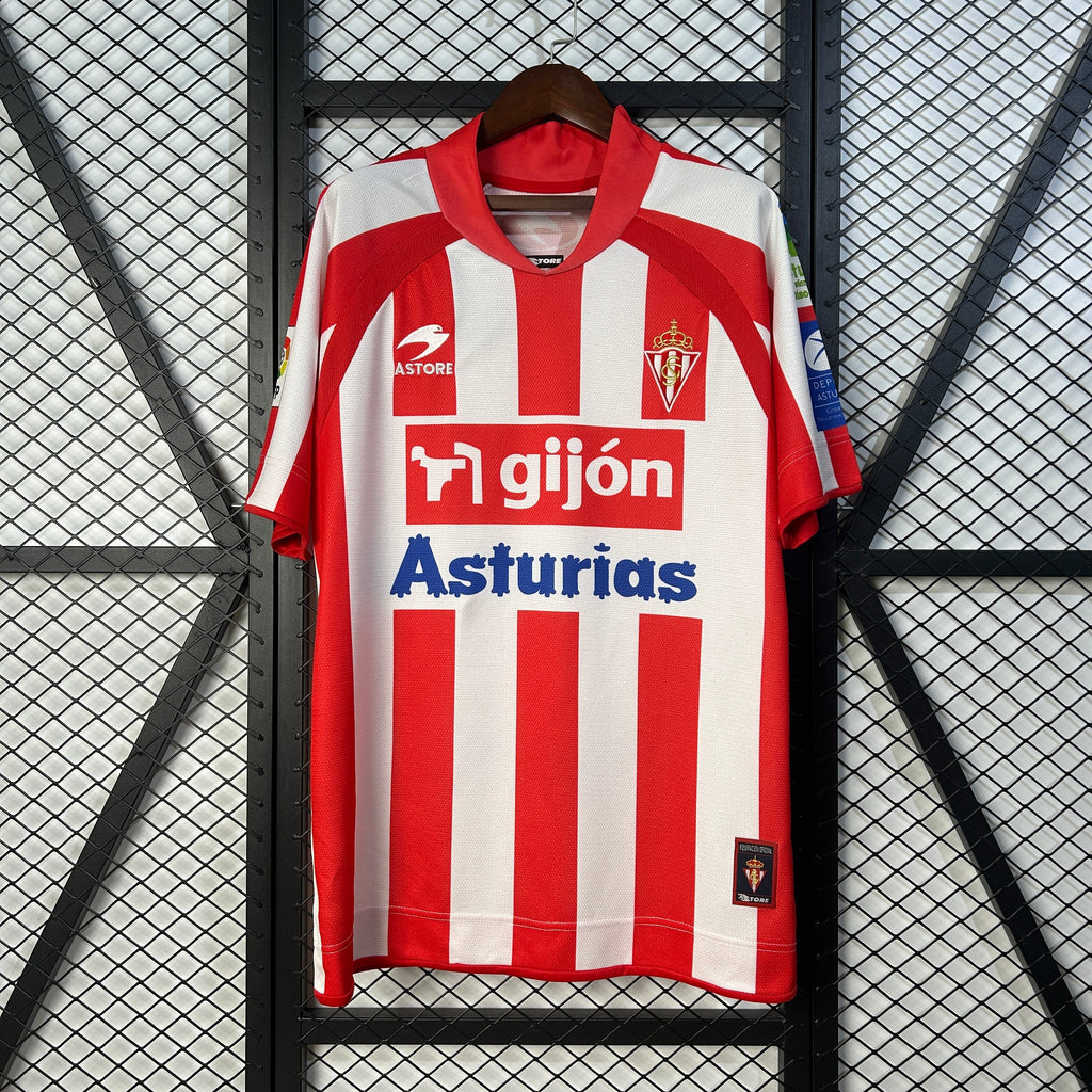 Retro 08/09 Sporting Gijon Home Size S-XXL
