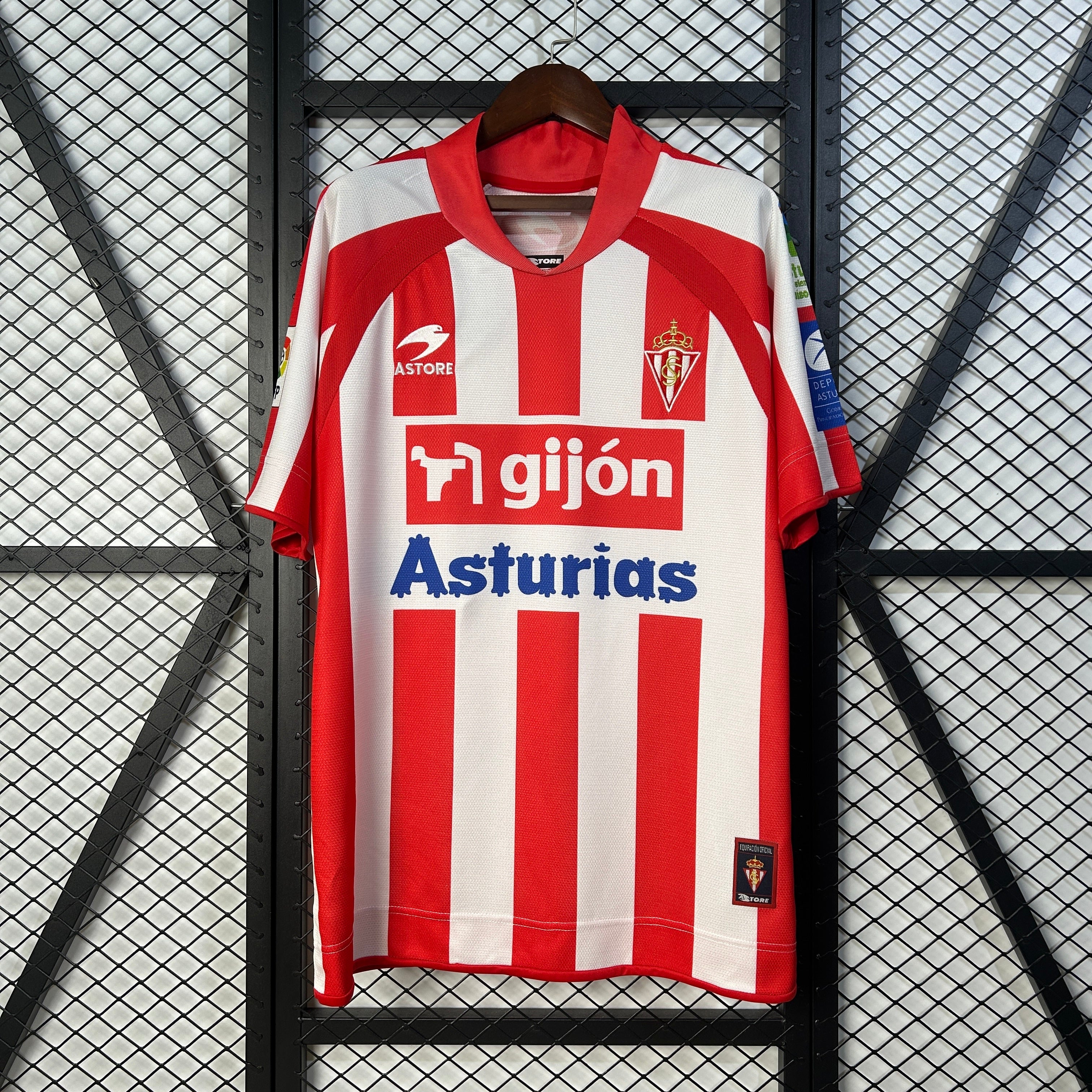 Retro 08/09 Sporting Gijon Home Size S-XXL