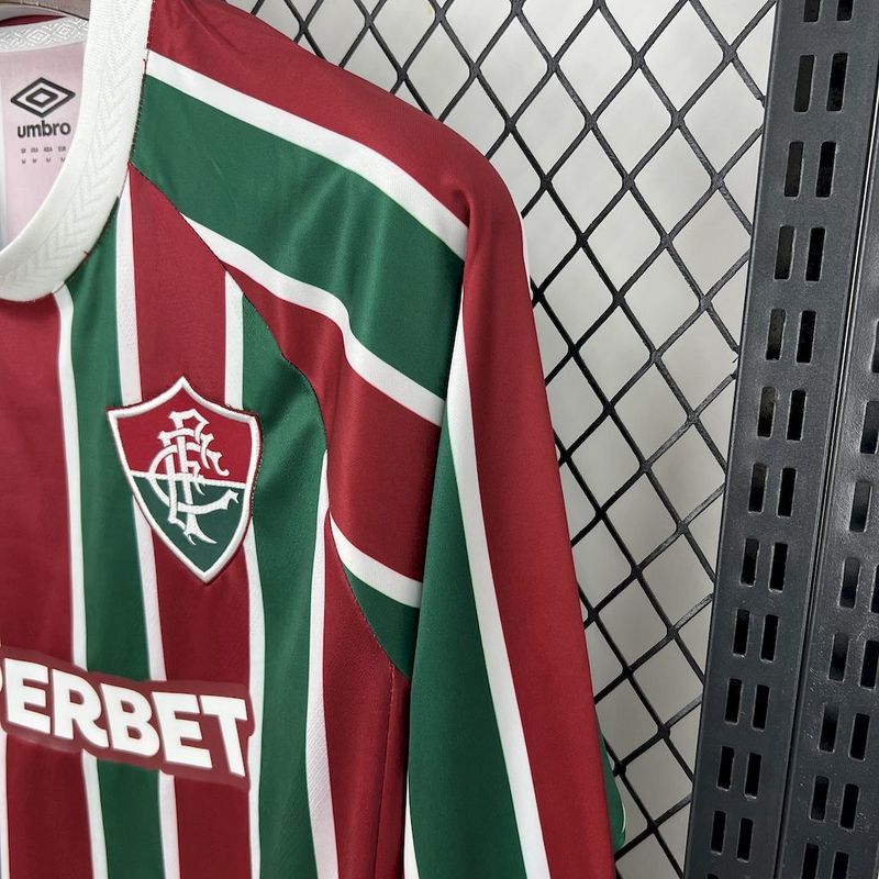 25-26 Fluminense home long sleeve jersey