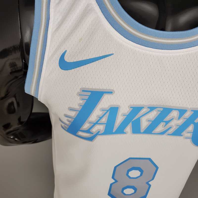 New Lakers Bryant #8 Crew Neck Retro Limited Edition White