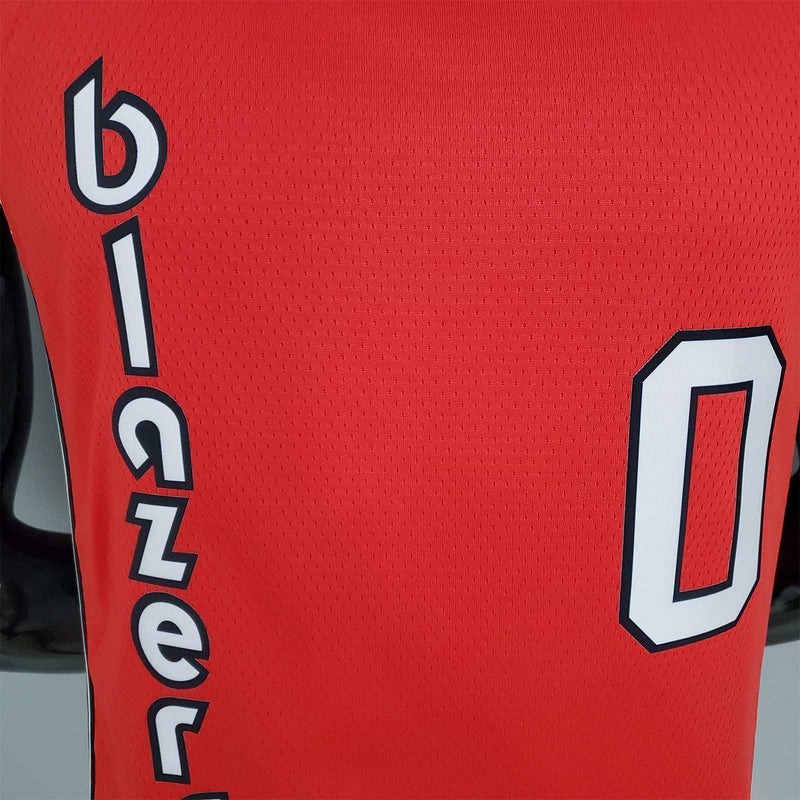 LILLARO#0 Trail Blazers Retro Red