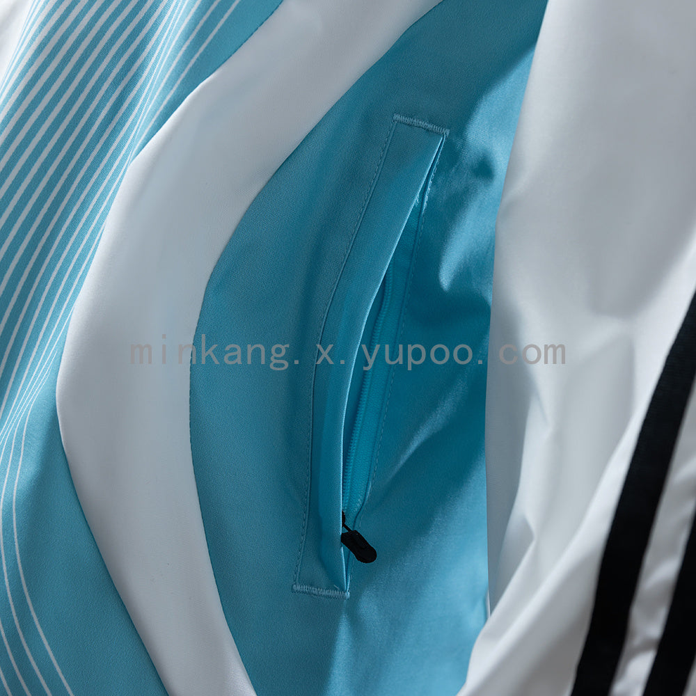 Argentina 05/06 Retro Windbreaker - White &amp; Blue S-XXL