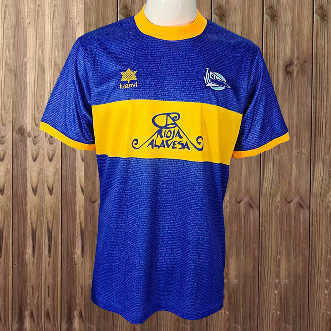 Retro Deportivo Alaves 2000/01 Champions League Final Edition Soccer Jersey