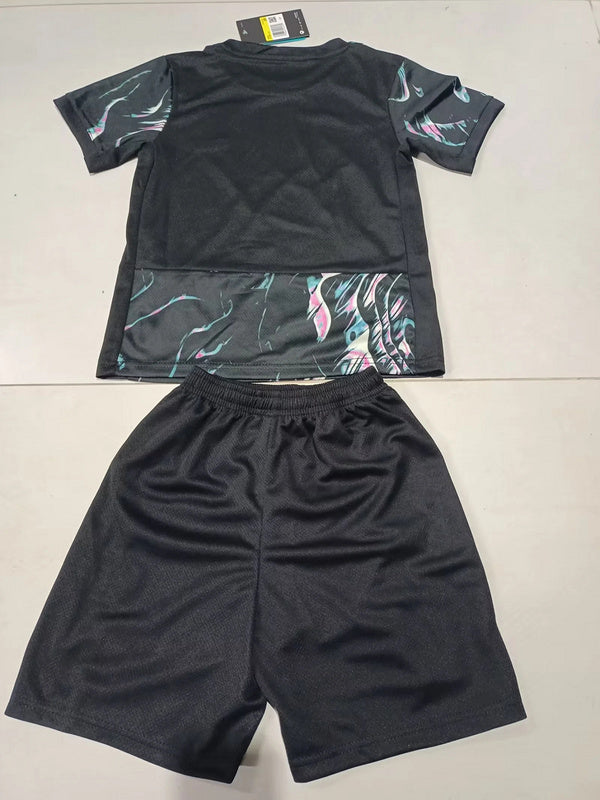 24-25 South Korea away black kid kit