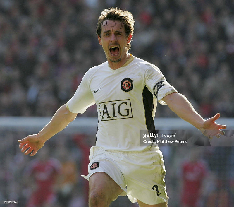 06-07 Manchester United away white retro player version jersey