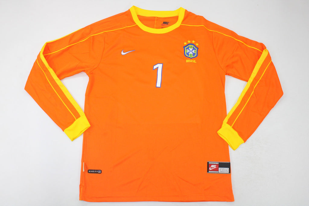BRAZIL 98 GK Manga larga — National Retro
