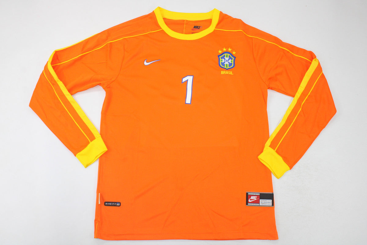 BRAZIL 98 GK Manga larga — National Retro