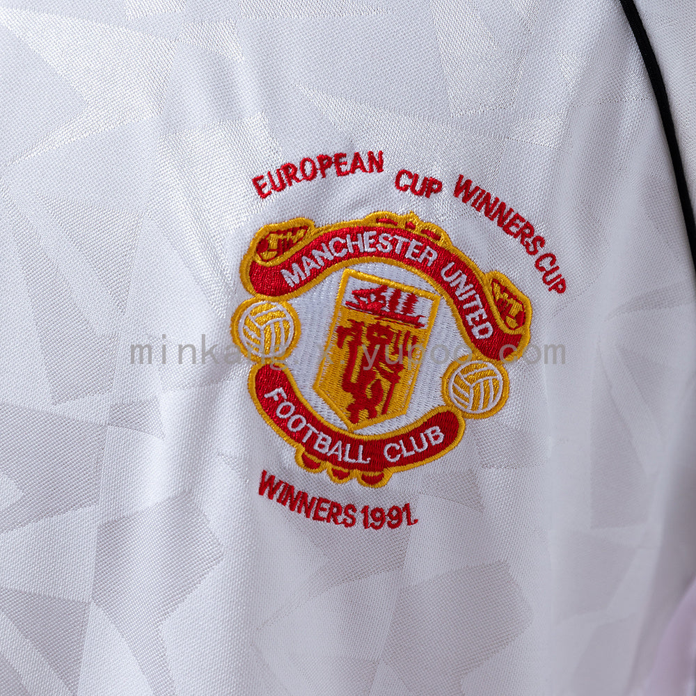M-U 1991 Away Retro Jersey S-4XL