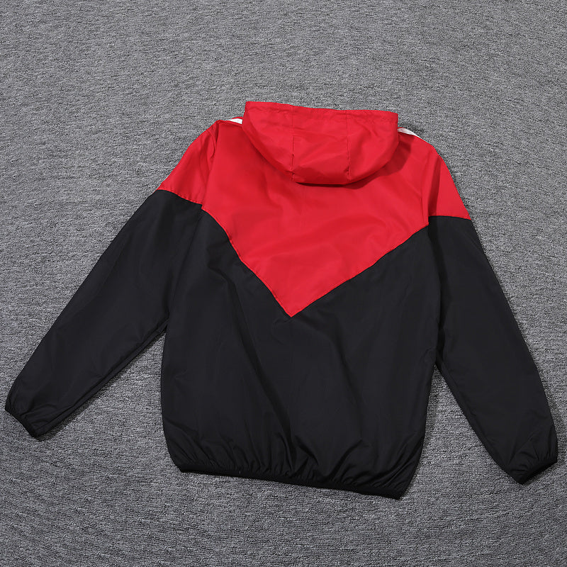 23-24 Manchester United red and black windbreaker