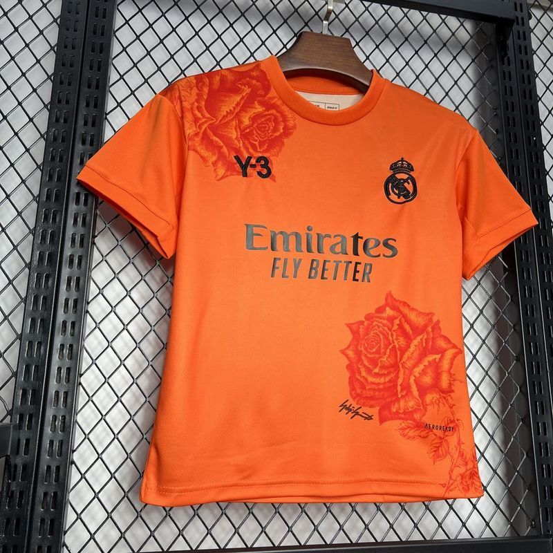 24-25 Real Madrid Y3 Rose Special Edition orange Kids Kit