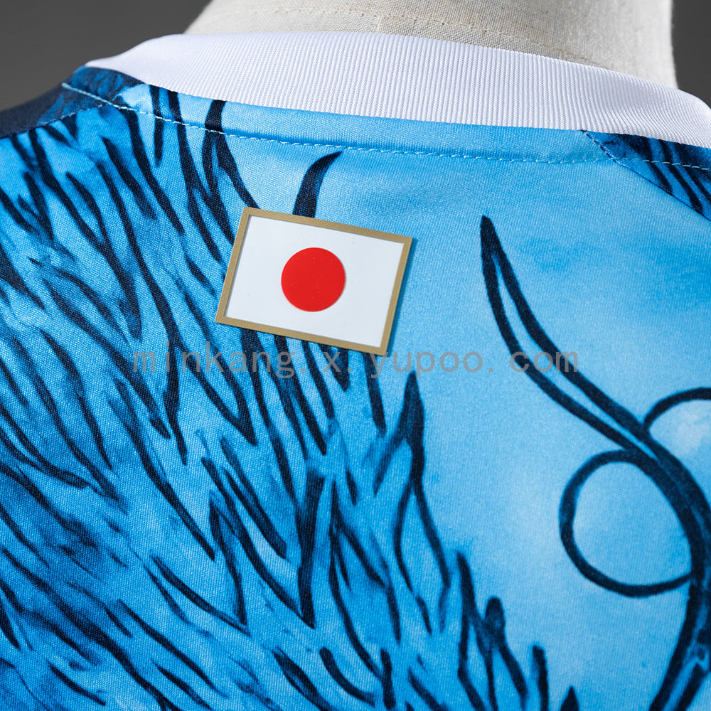 Japan 25/26 Samurai and Blue Dragon Pattern Jersey S-XXL