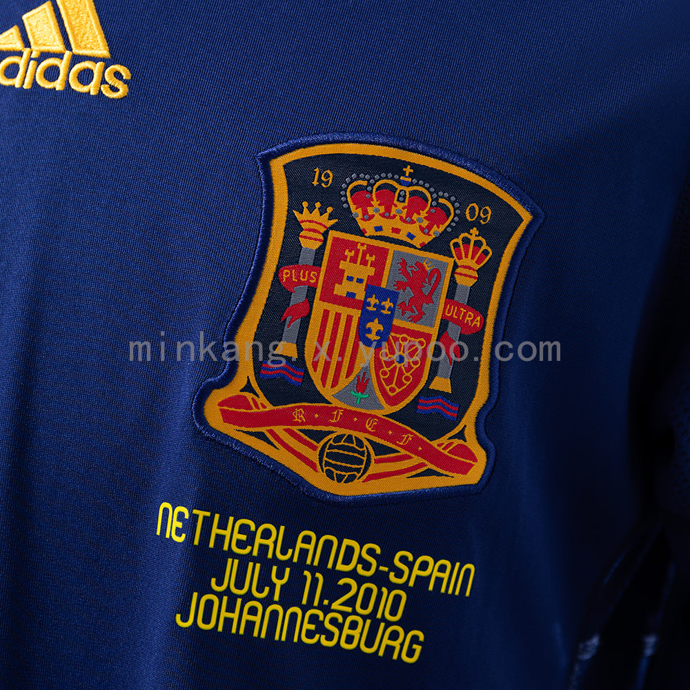 Retro long sleeve Spain 2010 away S-XXL