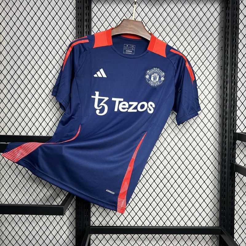 24-25 Manchester United Dark blue Pre-match training Jersey
