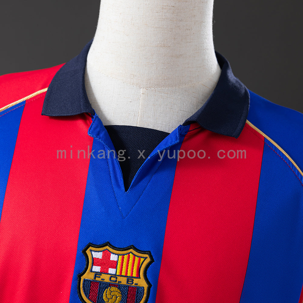 Retro Barcelona 01/02 home S-XXL