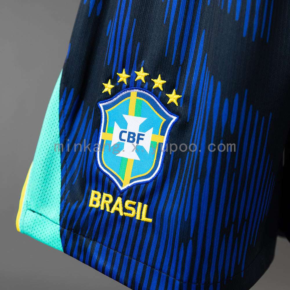 Pantalon Corto de Futbol #Brazil 2026 Away Shorts S-XXL — Minkang