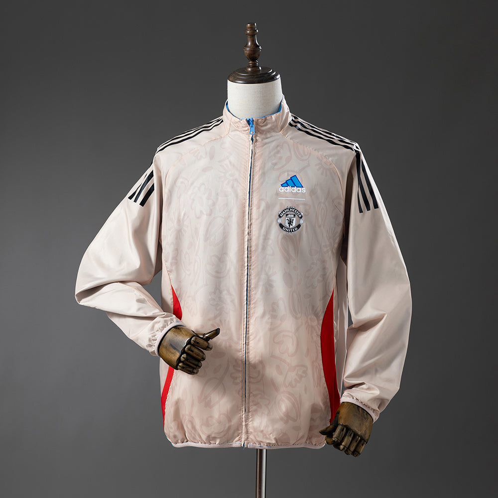 M-U Reversible Jacket Windbreaker - Beige&amp;Blue S-XXL