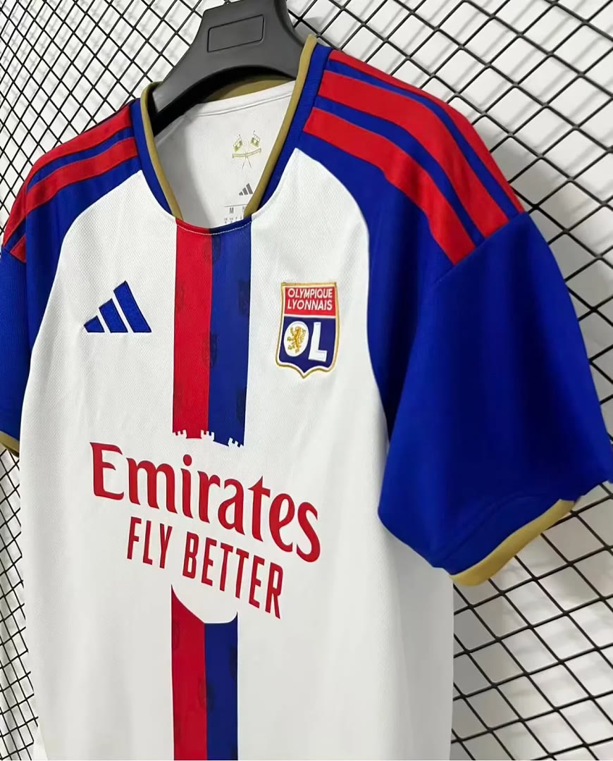 Lyon 2026/27 Home Soccer Jersey Size S-4XL