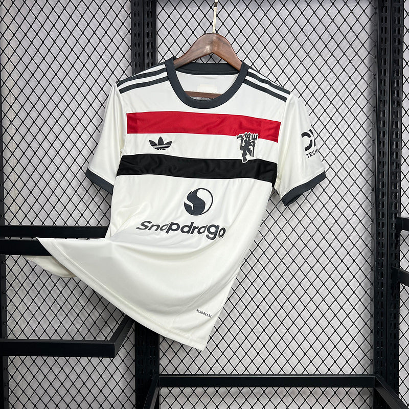 24-25 Manchester United third away white soccer jersey