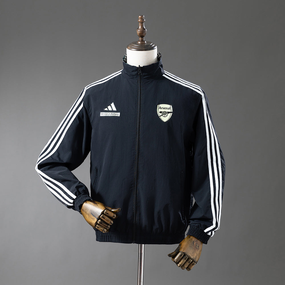 Arsenal Reversible Jacket Windbreaker - Black S-XXL