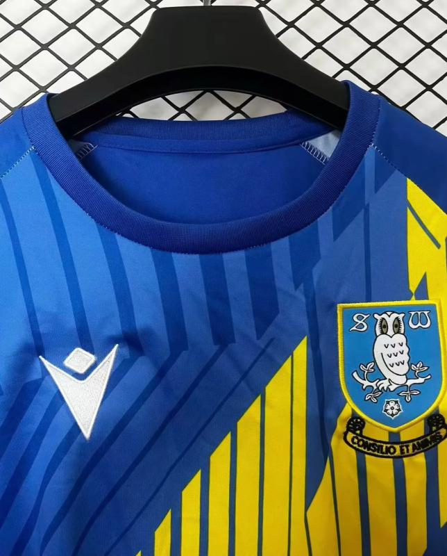 Sheffield Wednesday F.C. 2025/26 blue yellow Pre-Match jersey