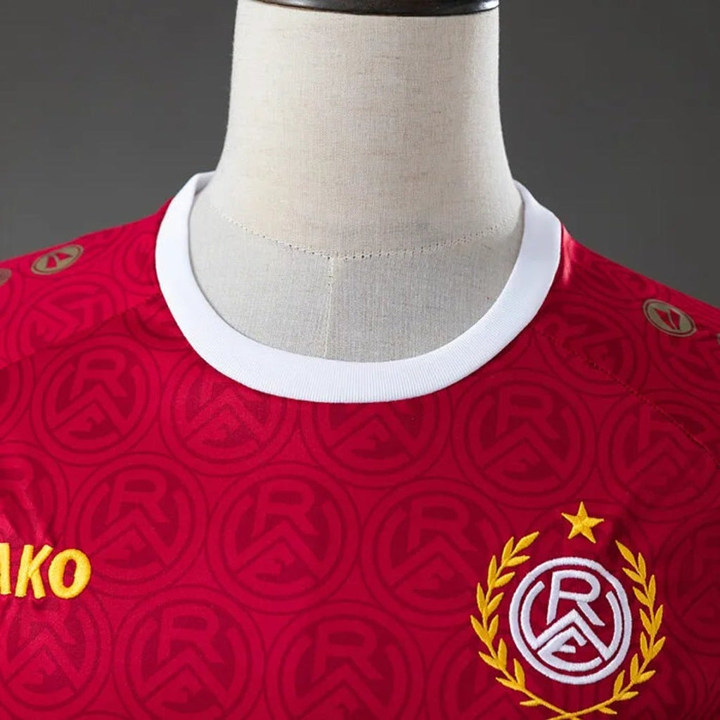 Rot-weiss essen Home 100th Jahre Vereinswappen Jersey S-4XL