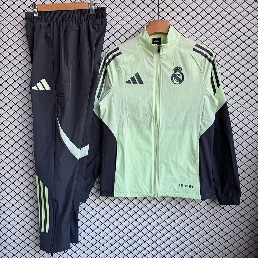 Real Madrid 2025/26 Yellow Windbreaker Suit Size S-2XL