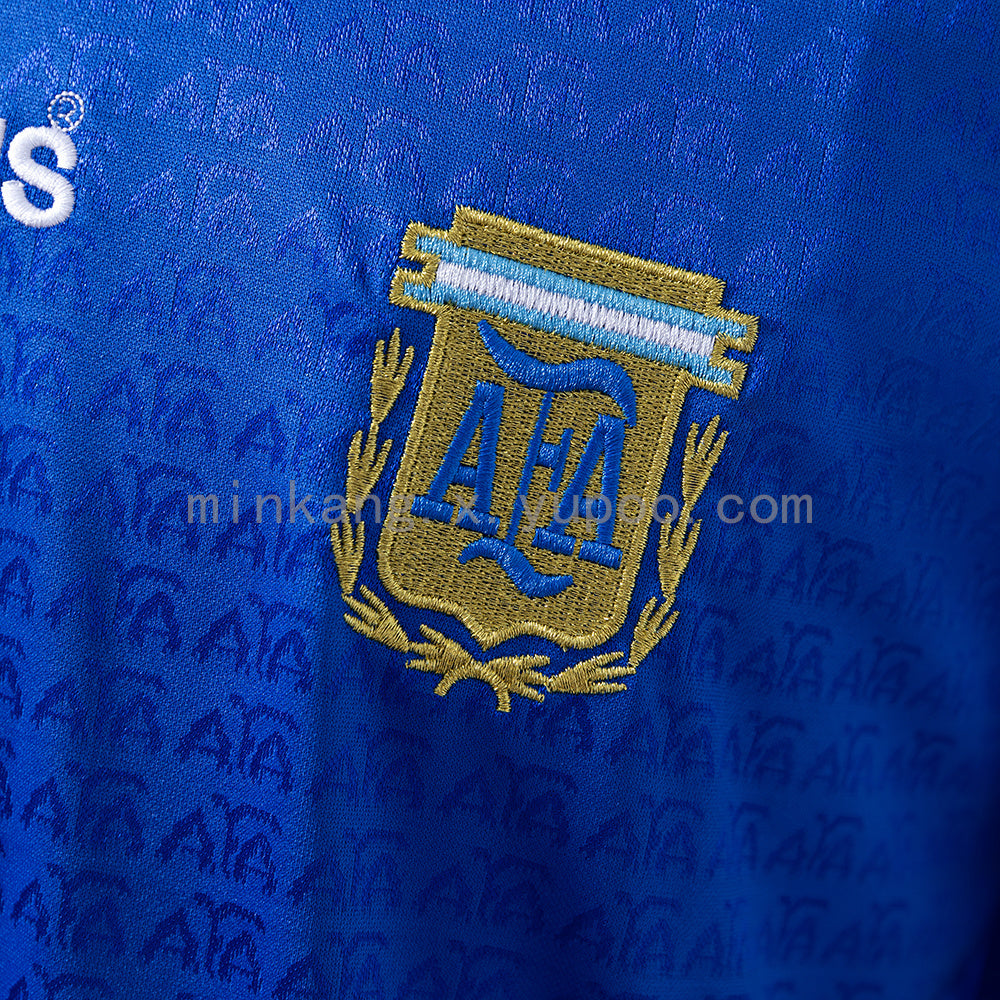 Argentina 1994 Away Long Sleeve Retro Jersey S-XXL