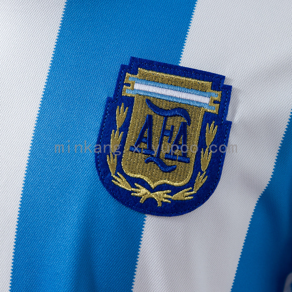 Argentina 1986 Home Long Sleeve Retro Jersey S-XXL