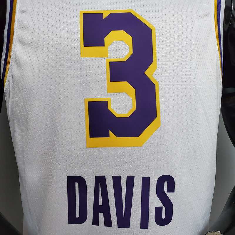 New DAVIS #3 Lakers Round neck white