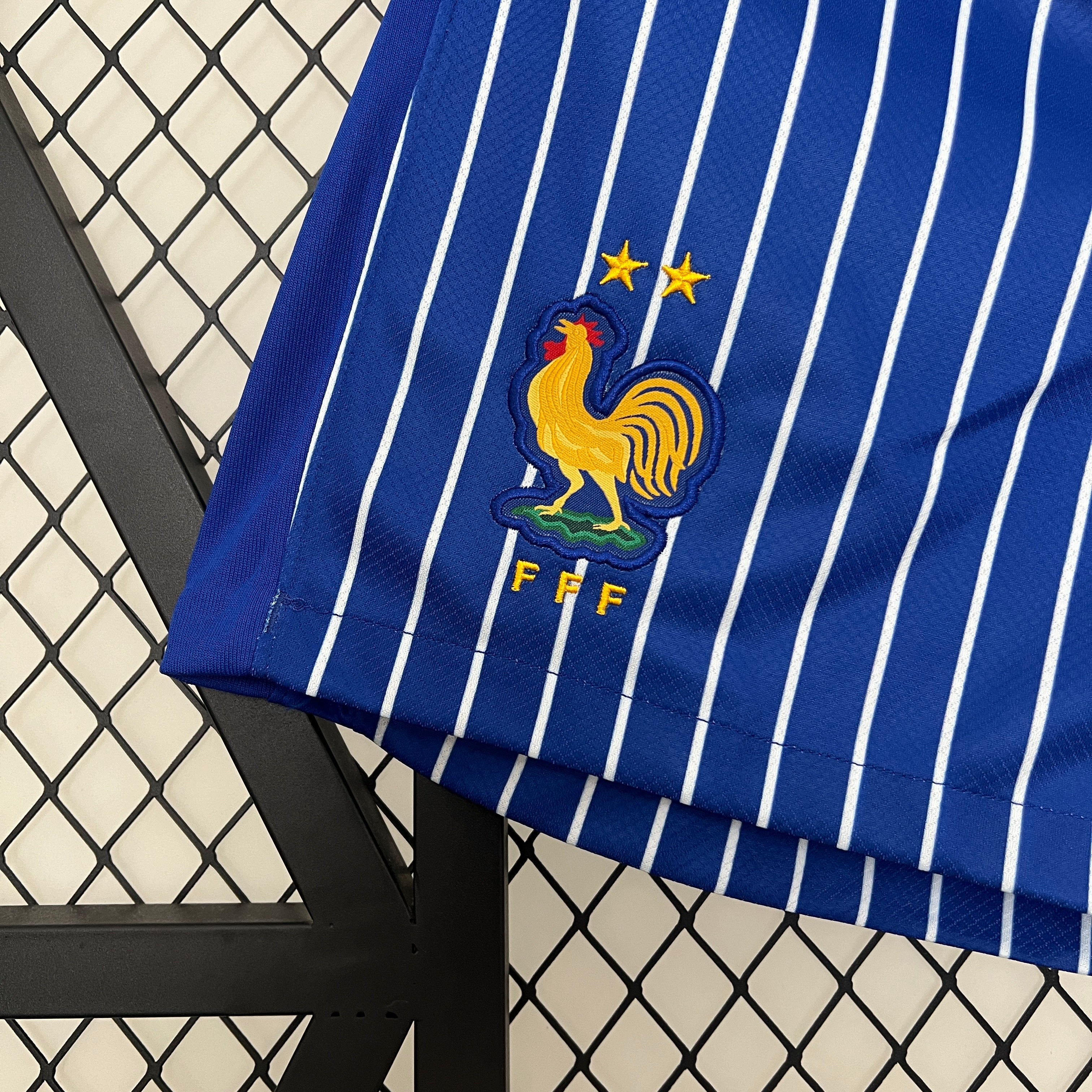 Pantalon Corto de Futbol #2024 France Away Shorts S-XXL — Minkang