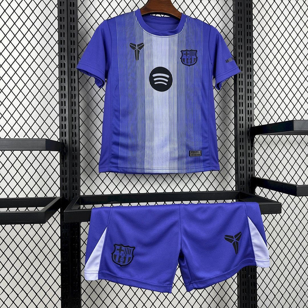 Barcelona 2025/26 Purple Goalkeeper Kids Kit