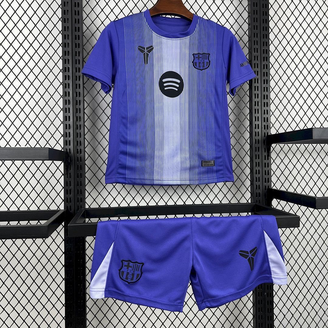 Barcelona 2025/26 Purple Goalkeeper Kids Kit