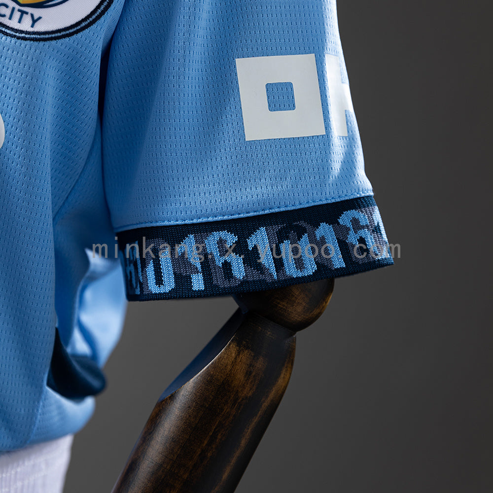 Manchester City 24/25 Home kids kit Jersey SZIE 16-28