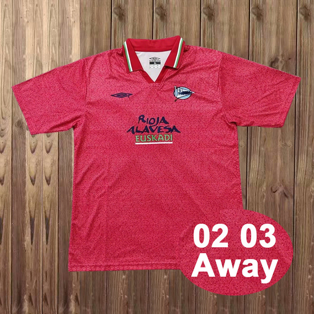 Retro Deportivo Alaves 2002/03 Away Jersey Size S-2XL