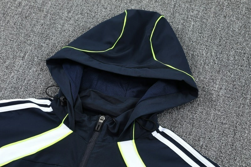 Real Madrid 2025/26 Dark Blue Windbreaker suit S-2XL