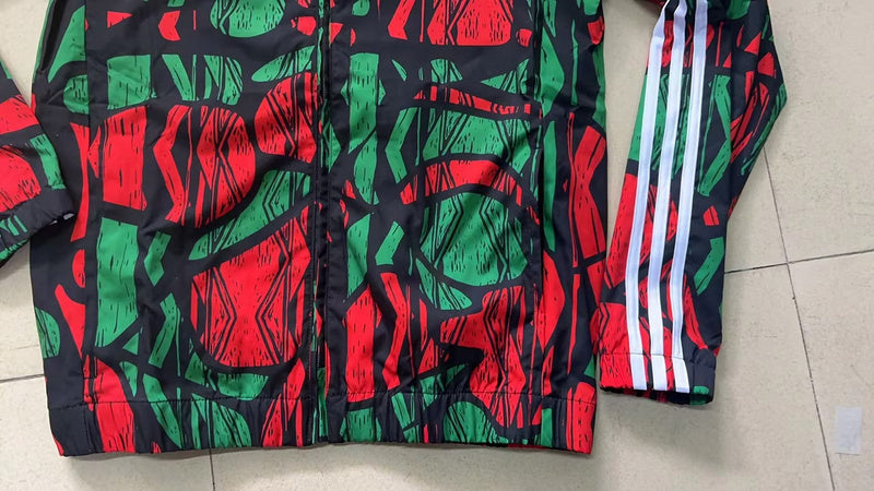 24-25 Arsenal red and green windbreaker