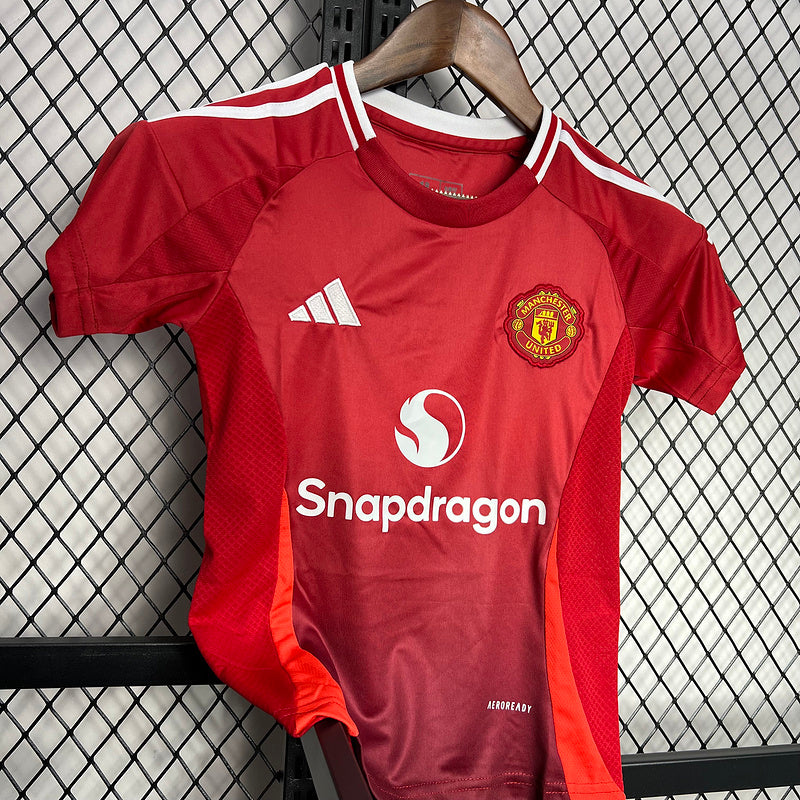 24-25 Manchester United home kid kit size 16-28