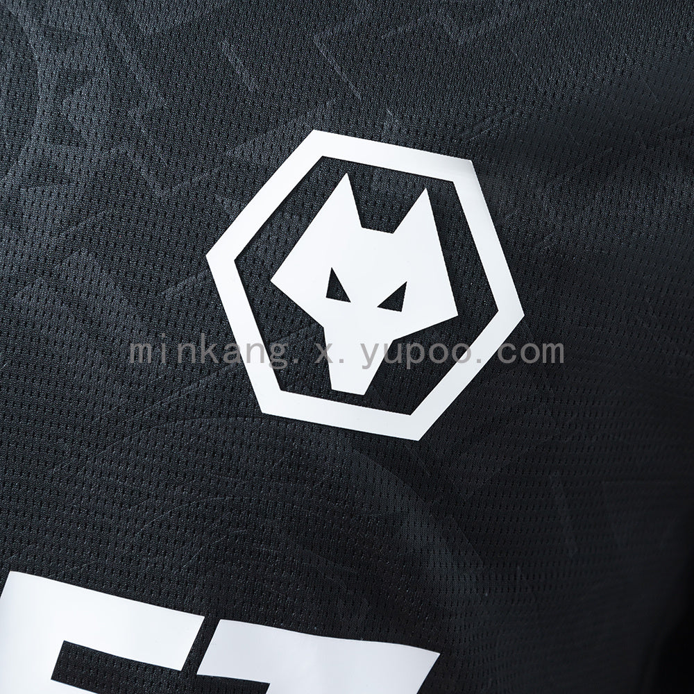 Wolves 25/26 Goalkeeper Jersey Black S-4XL