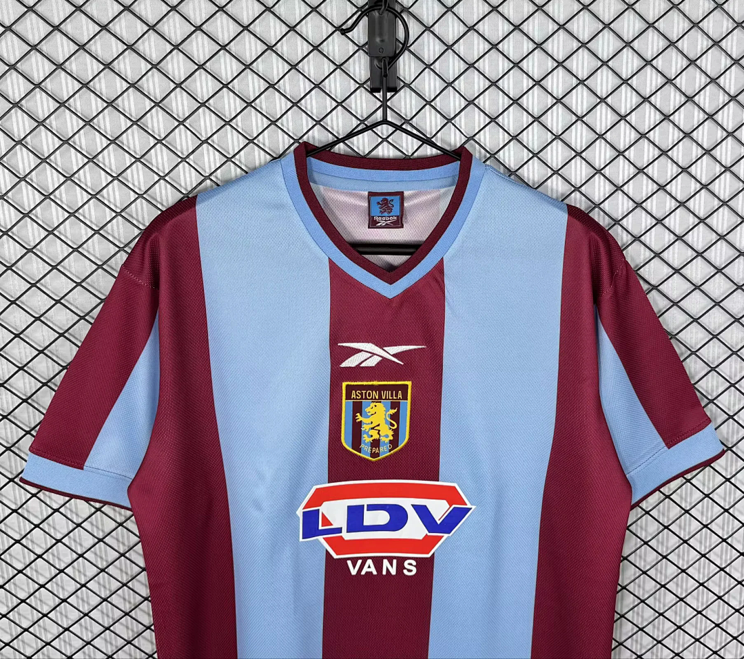 Retro Aston Villa 1999/00 home soccer jerseys